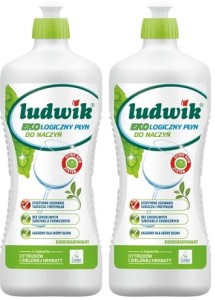 2xLUDWIK Płyn do mycia naczyń 900 ml EKOLOGICZNY 