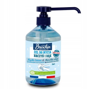 BRIOCHIN ŻEL DO NACZYŃ I RĄK MYDŁO LNIANE 500ML