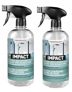2xŚrodek do czyszczenia kabin prysznicowych 0.5 l Impact  