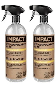 2xOCET W ŻELU SKONCENTROWANY 14% OCET 1L CZYSZCZENIE WIELOFUNKCYJNE 