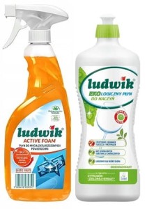 Zestaw LUDWIK ODTŁUSZCZACZ PŁYN 650ml +LUDWIK EKO PLYN DO NACZYN 900ml