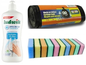 Zestaw do kuchni PLYN LUDWIK DO NACZYN+WORKI+GĄBKI