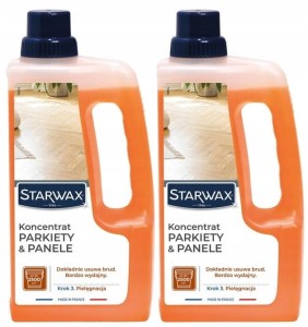 2xSTARWAX Pielegnacja i nabłyszczanie Parkiety 1L  