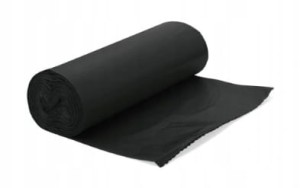 WORKI NA ŚMIECI 120L 25SZT NA ROLCE FOLIA LDPE CZARNE