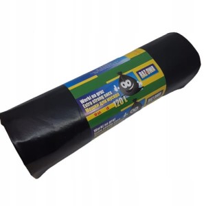 WORKI BUDOWLANE NA ŚMIECI GRUZ 120L 10SZT POJEMNE CZARNE