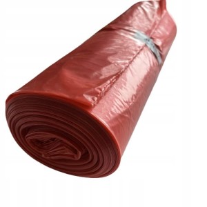 WORKI NA ŚMIECI 240L 10SZT NA ROLCE FOLIA LDPE CZERWONY