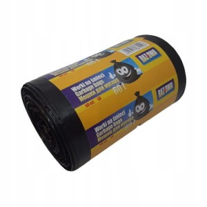 WORKI NA ŚMIECI 60L 50SZT NA ROLCE FOLIA LDPE CZARNE