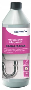 STARWAX KANALIZACJA UDRAŻNIANIE ODPŁYWÓW 1L