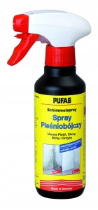 PUFAS ŚRODEK SPRAY NA PLEŚŃ GLONY, GRZYBY, BAKTERIE PLEŚNIOBÓJCZY 250ml